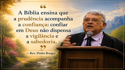 A Bíblia ensina que a prudência acompanha a confiança