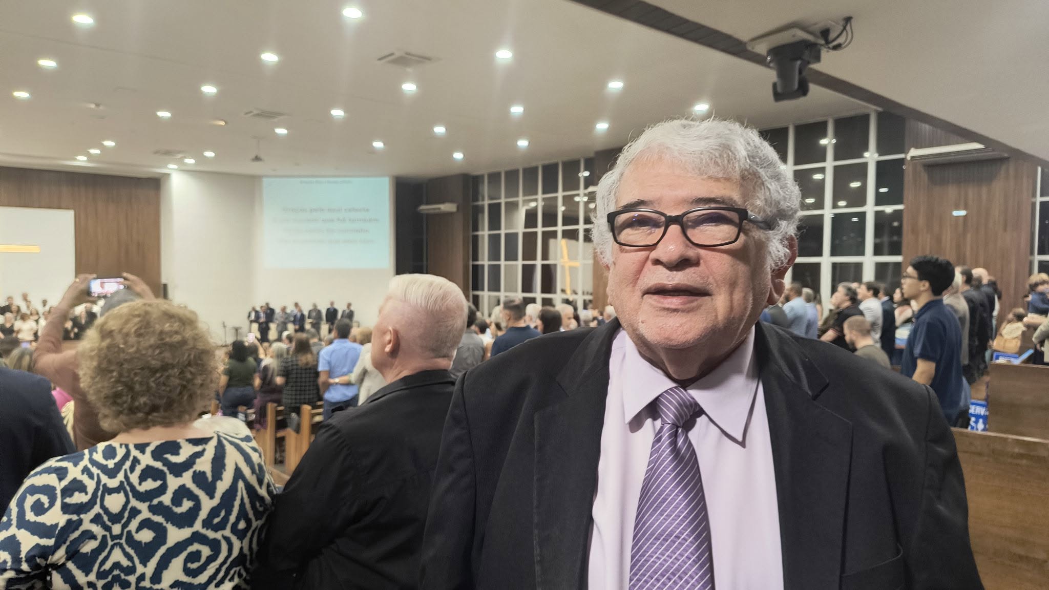 Rev. Pinho Borges na celebração dos 167 anos da IPB