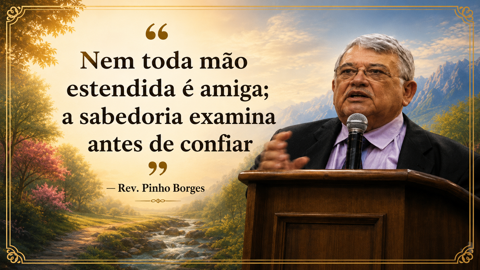 Nem toda mão estendida é amiga