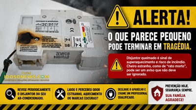 Disjuntor emite alerta