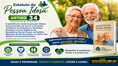 Benefício assistencial garante proteção na velhice