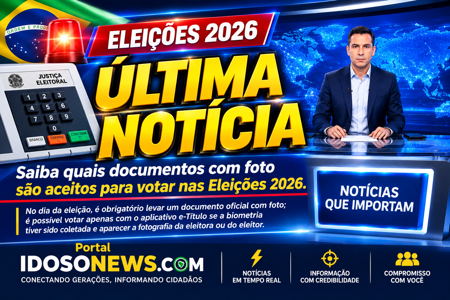 Idoso: documentos na hora de votar