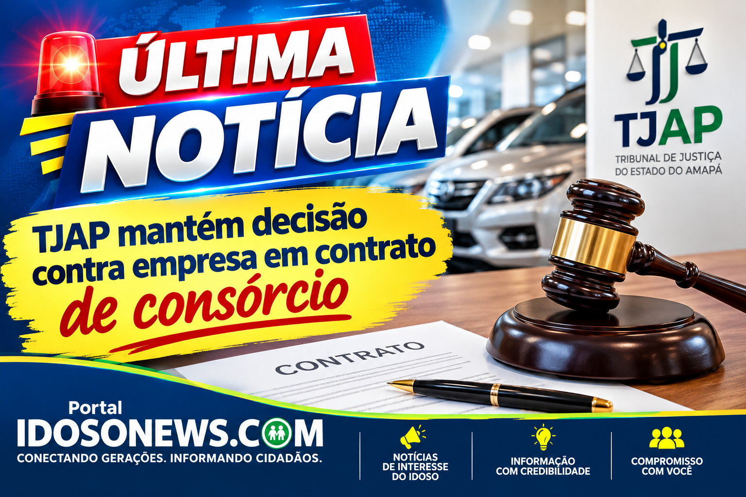 Justiça mantém decisão sobre consórcio